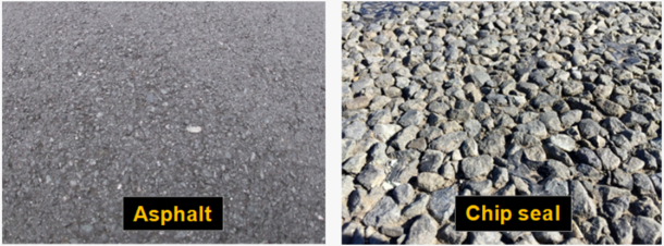 Asphalt and Chip Seal Road Surfaces