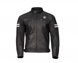 Merlin Hixon leather jacket front