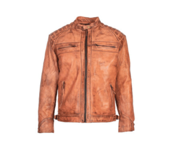 Blackbird Pembrey leather jacket front