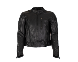BMW BlackLeather leather jacket front