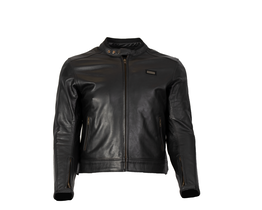 Argon Forge non perforated leather jacket front