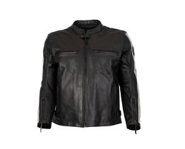 BMW Twin Stripes leather jacket front