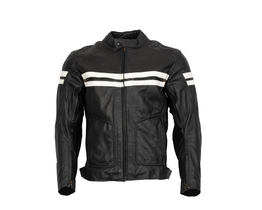 Brixton Nero leather jacket front