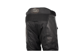Black Pup Moto Tallarook Waterproof ADV textile pants side close up