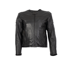 Arlen Ness Anarchy Hood Perforated leather jacket front