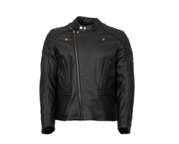 Triumph Bradden asymmetric leather jacket front