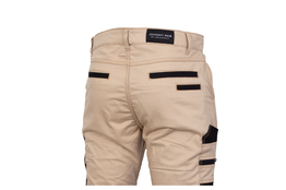 Johnny Reb Men's Protective Tradie textile pants side close up