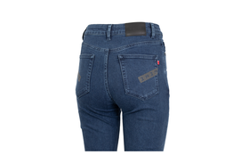 Pando Moto KUSARI COR 02 denim pants side close up